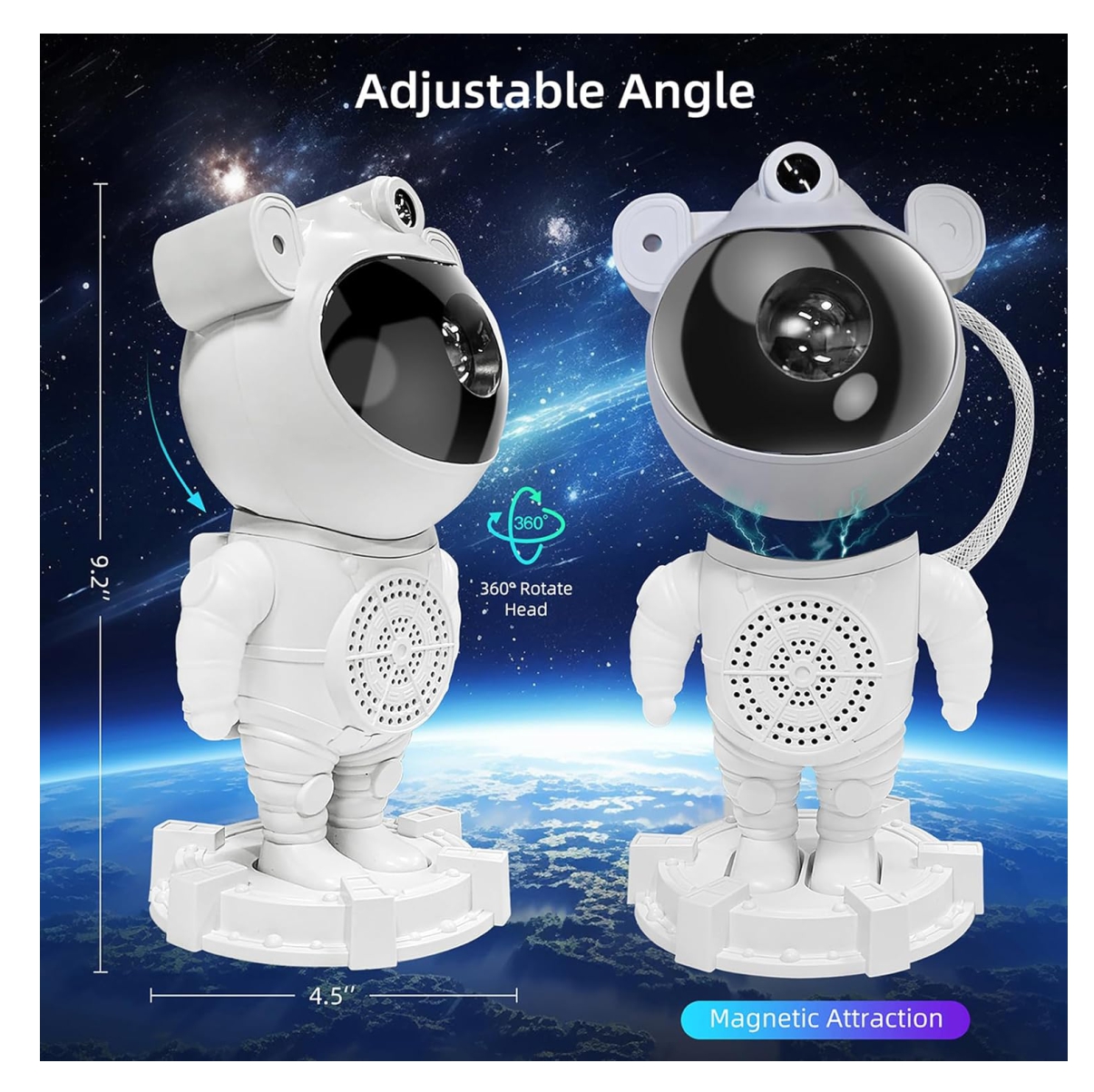 Miniatura 5 de Lampara Astronauta Bluetooth Y Parlante